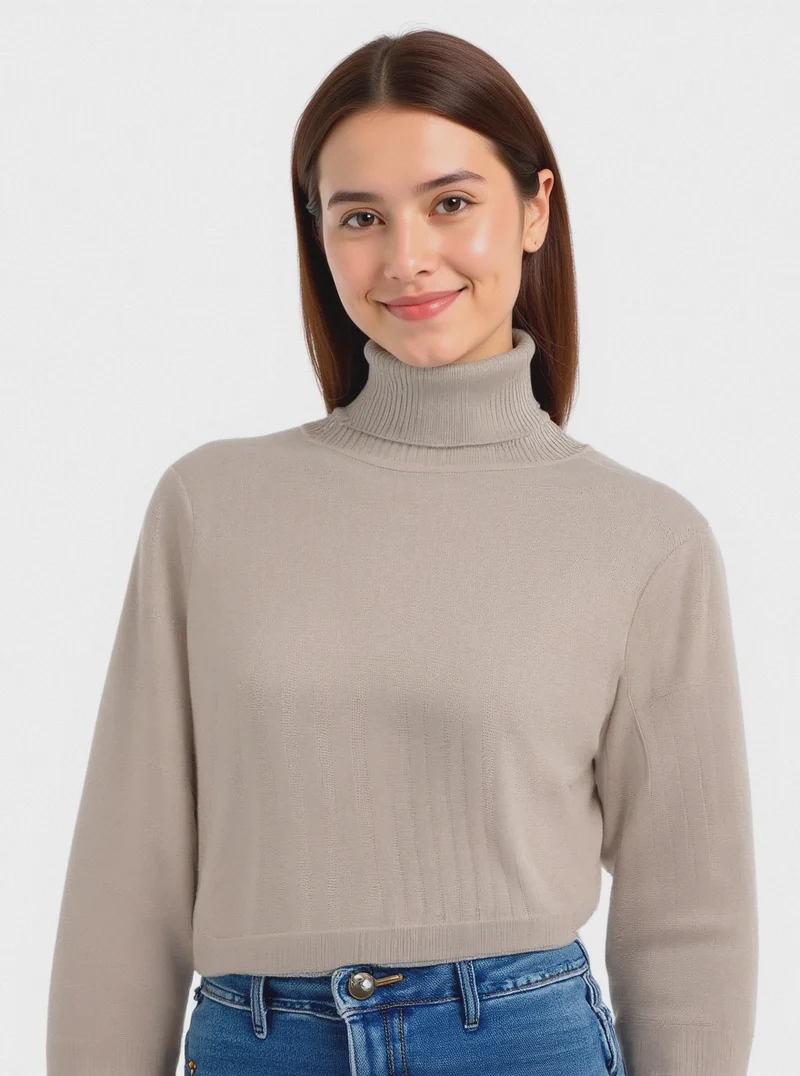 PULLOVER BASICO - Sabbia