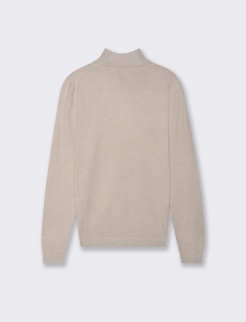 PULLOVER BASICO - Sabbia