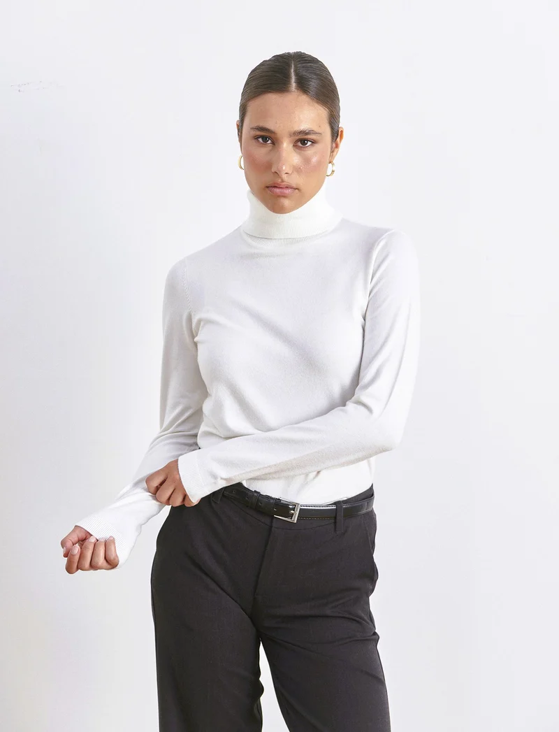 PULLOVER BASICO - Avorio