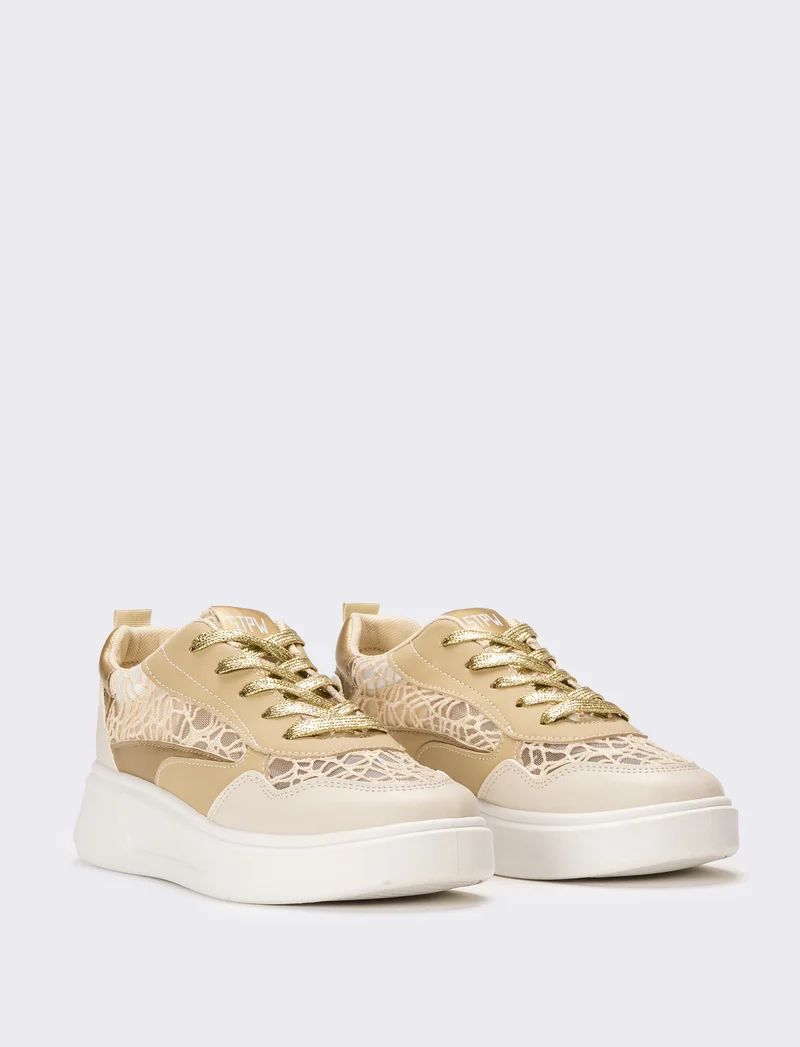 Sneakers in rete da donna - Beige