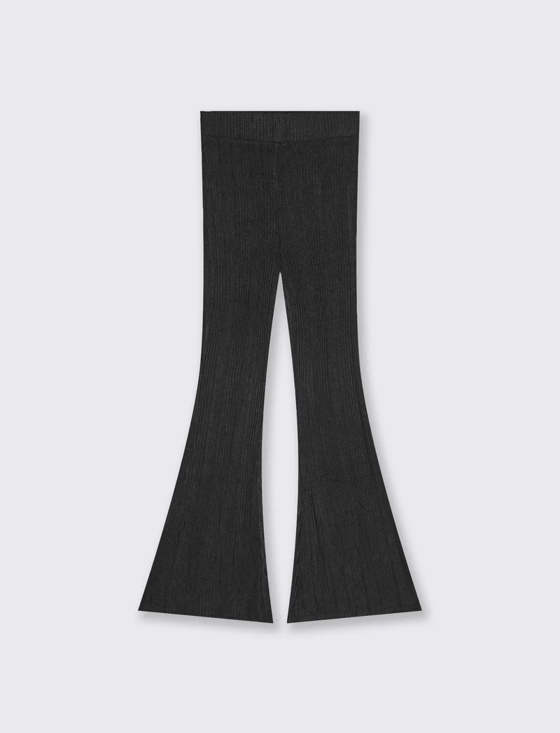 LEGGINGS FLARE - Nero