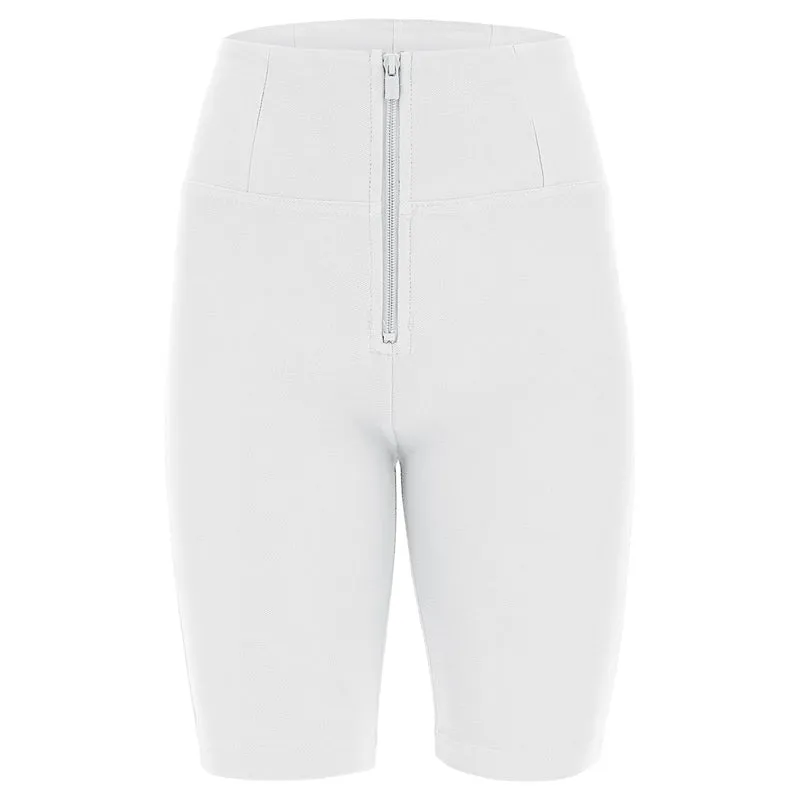 WR.UP Push-Up High Waist Biker Shorts Drill Shorts - White