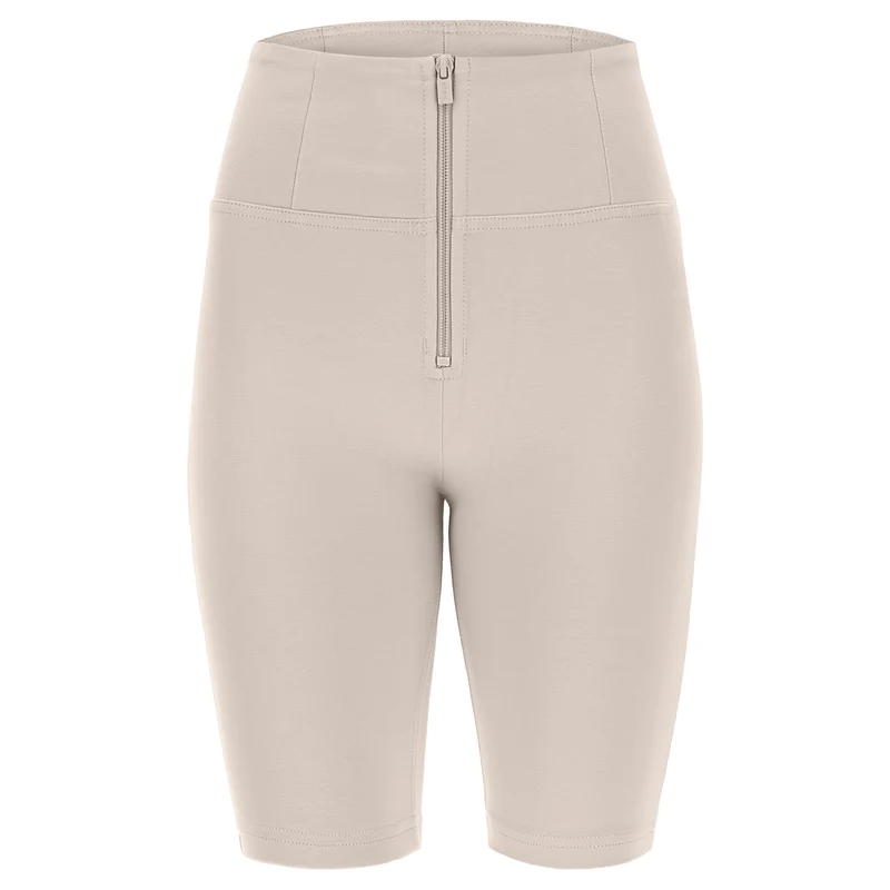 WR.UP Push-Up High Waist Biker Shorts Pants - Moonbeam Beige
