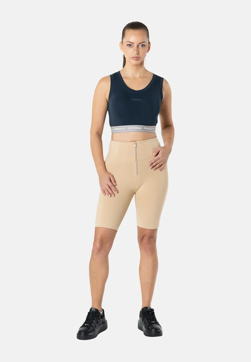 WR.UP Push-Up High Waist Biker Shorts Pants - Warm Sand Beige