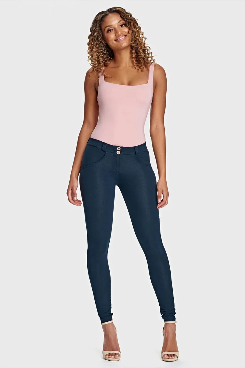 WR.UP Push-Up Regular Waist Skinny Pants - Total Eclipse Blue