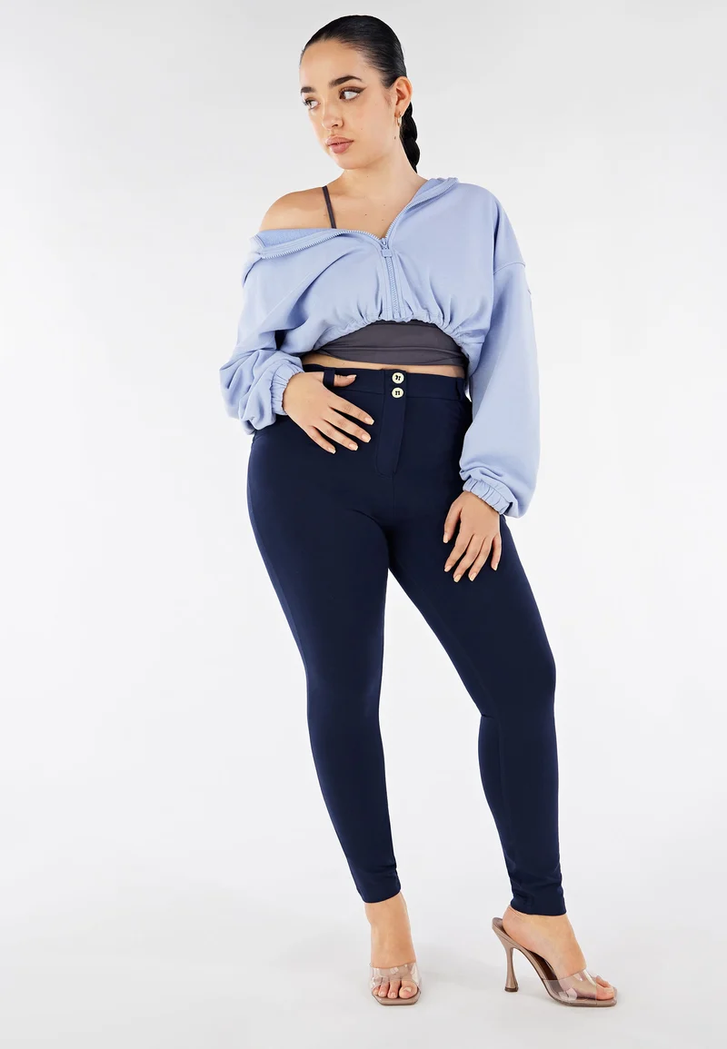 WR.UP Curvy Push-Up Regular Waist Skinny Pants - Total Eclipse Blue