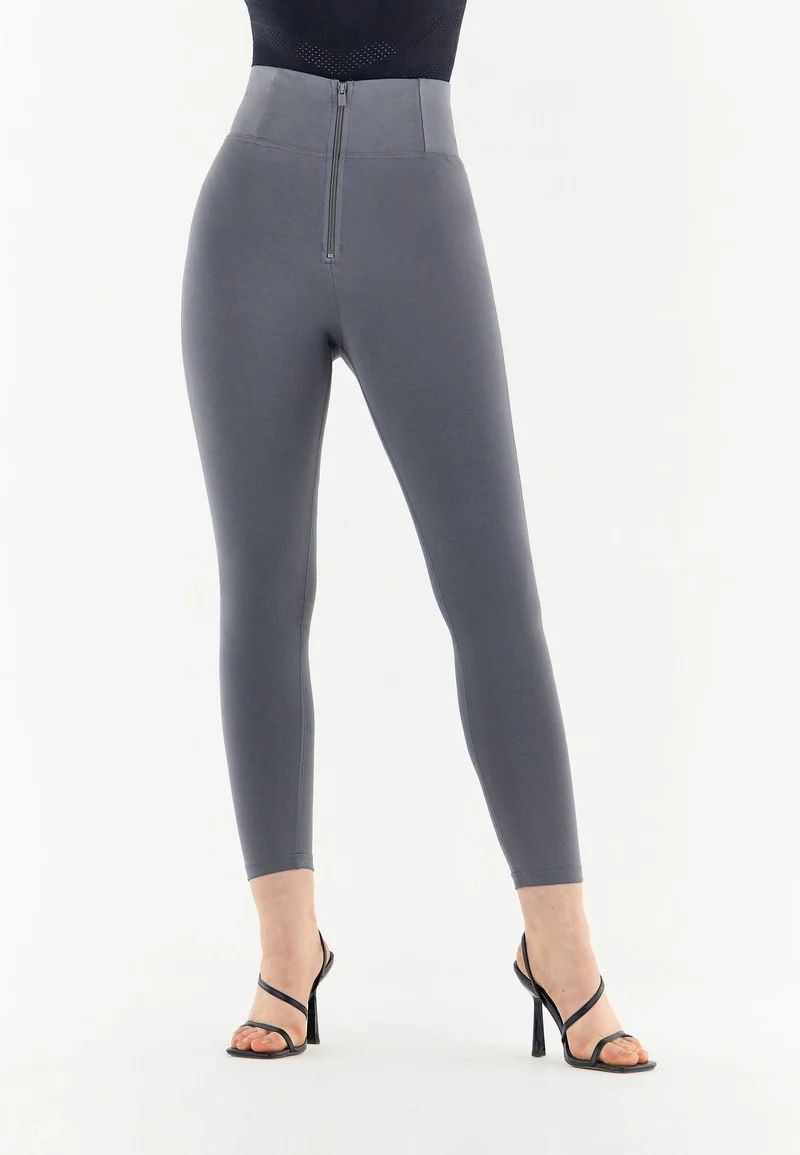 WR.UP Curvy Push-Up High Waist Skinny Pants - Pewter Gray