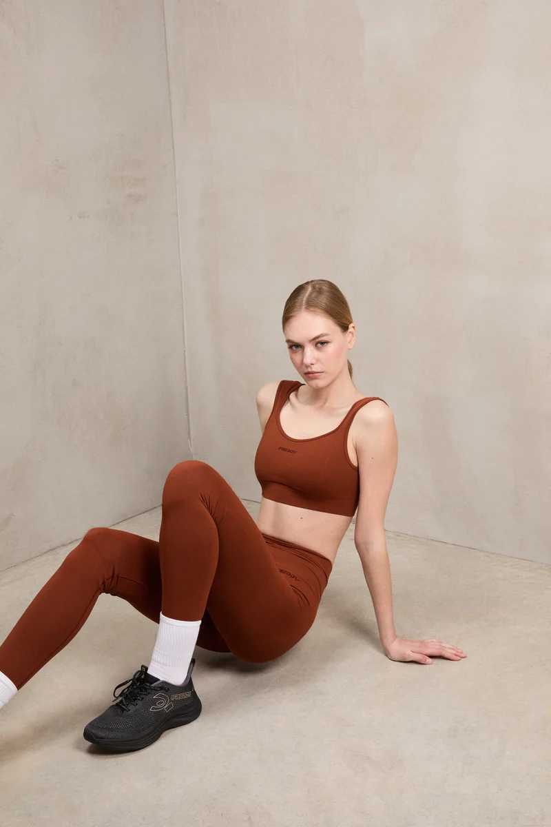 Seamless Sport Top - Brandy Brown