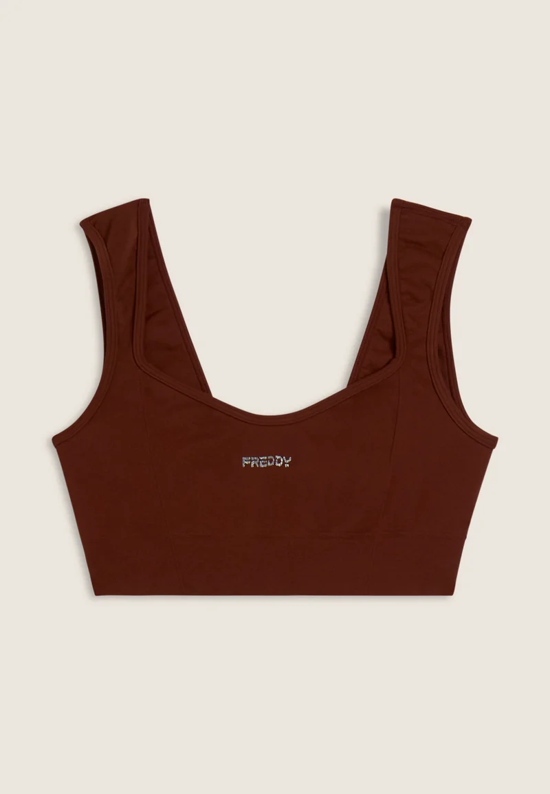 Seamless Sport Top - Brandy Brown