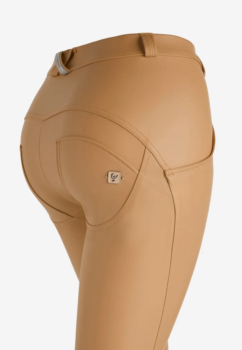 WR.UP Push-Up Regular Waist Skinny Vegan Leather Pant - Macaroon Brown