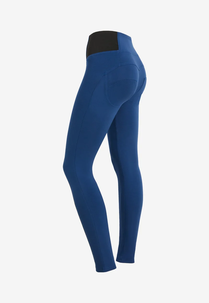 WR.UP Push-Up High Waist Skinny Pant With Elastic Waist Band Inlay - Navy Peony Blue