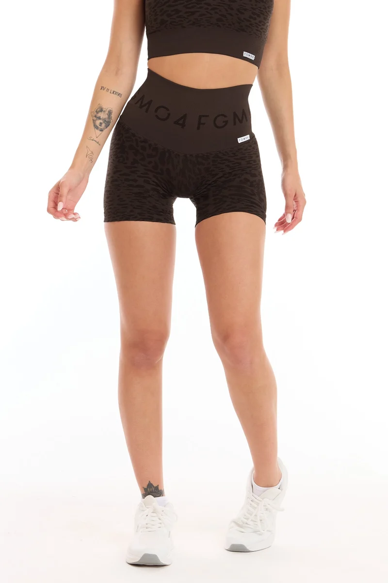 Shorts Push Up Jungle Leopardo 2.0 Caffè