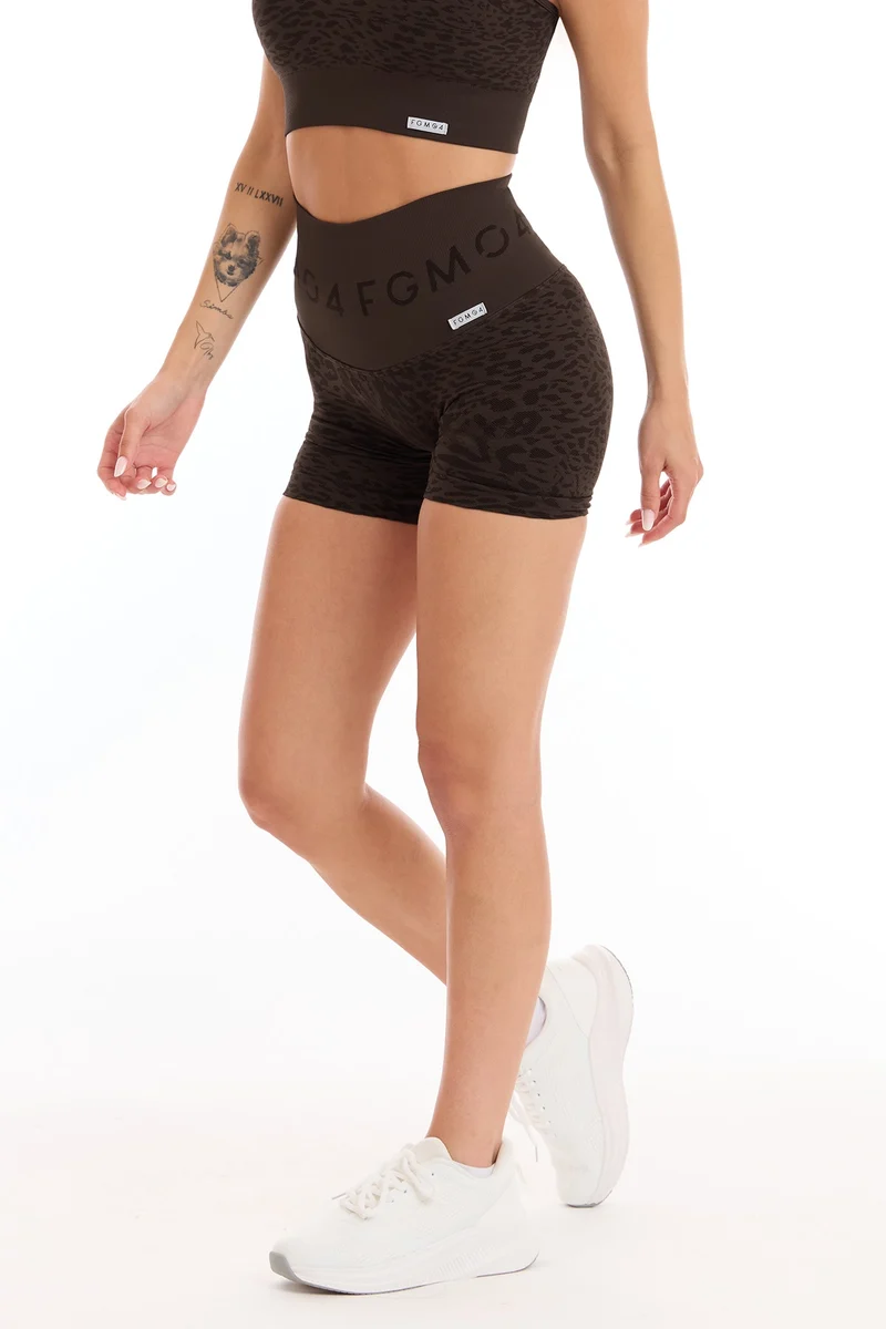 Shorts Push Up Jungle Leopardo 2.0 Caffè