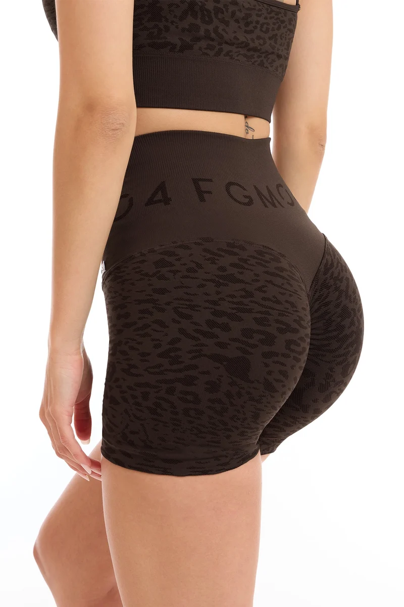 Shorts Push Up Jungle Leopardo 2.0 Caffè
