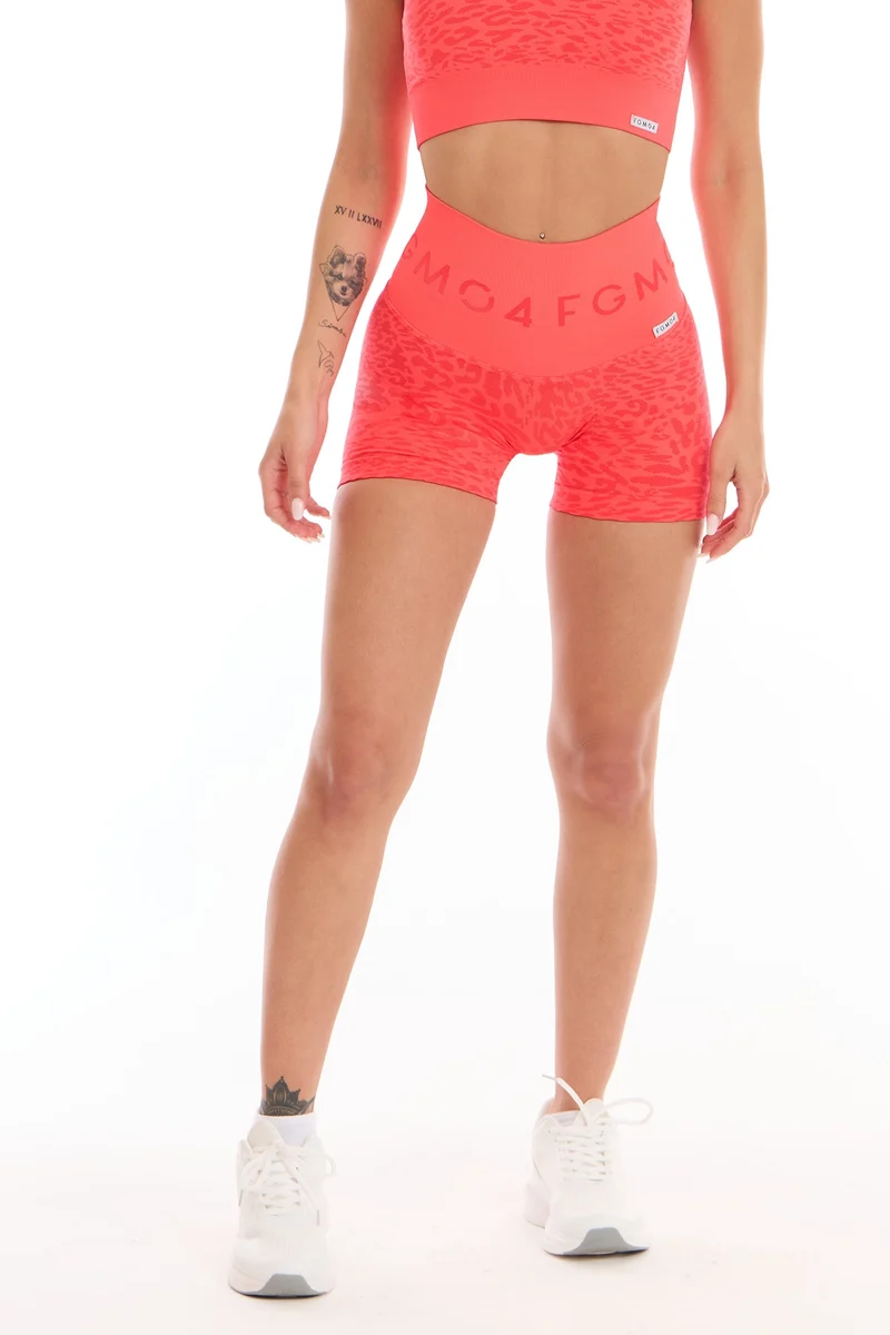 Shorts Push Up Jungle Leopardo 2.0 Orange