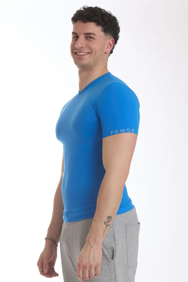 T-Shirt Uomo Manica Corta Blu Navy