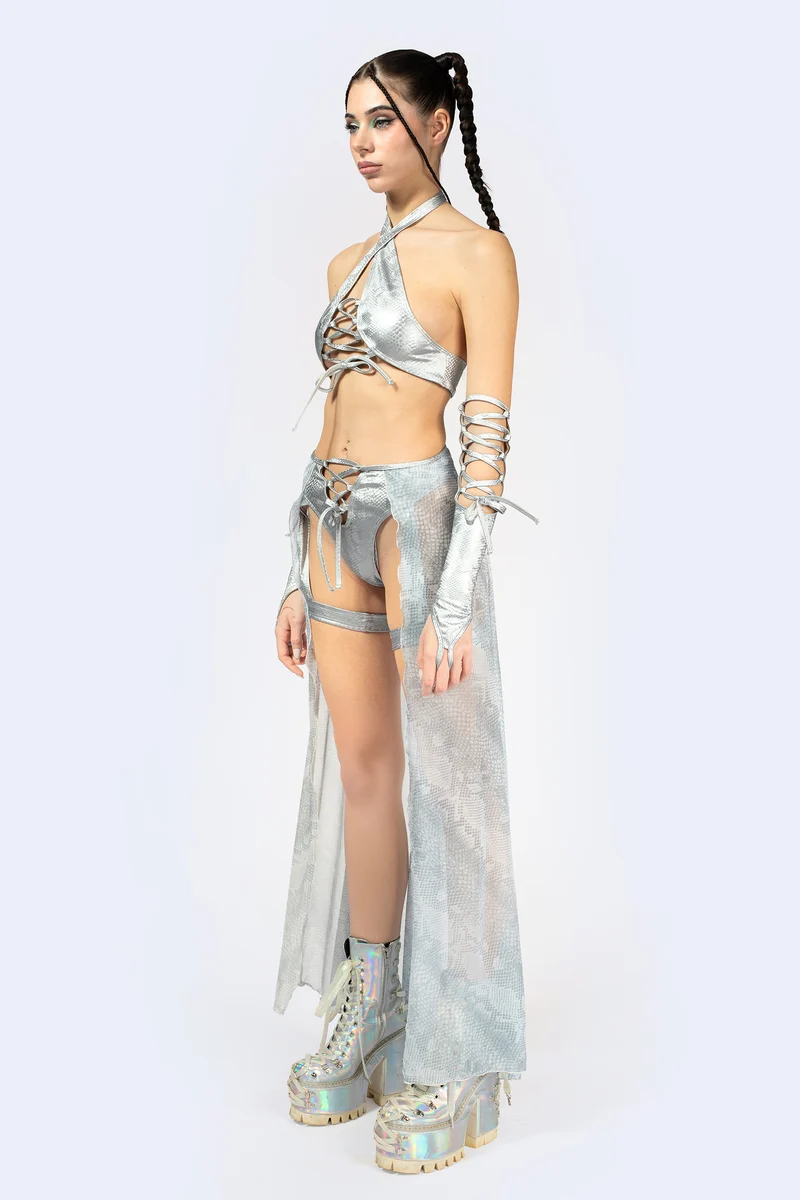 Hard To Get Lace Up Halter Top