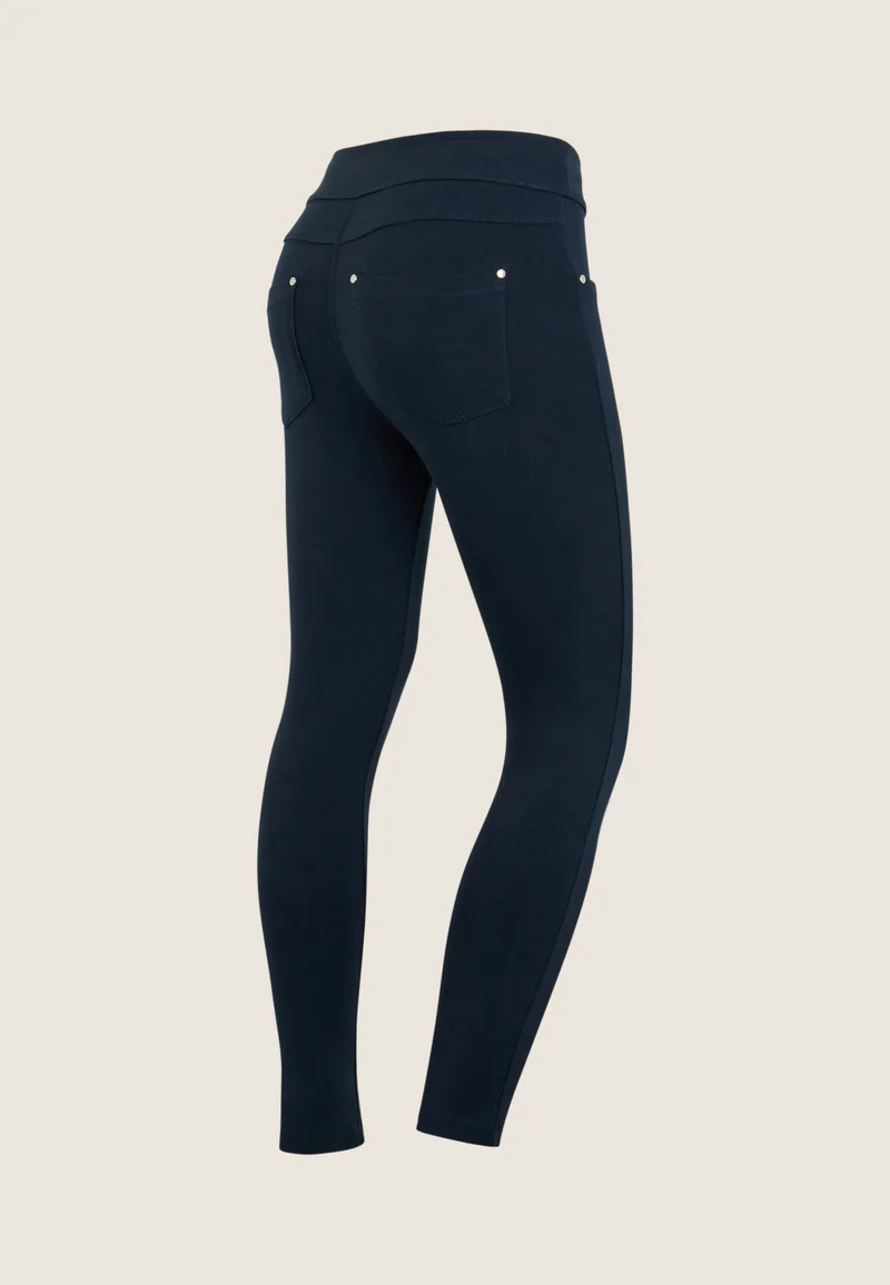 N.O.W. Yoga Mid Waist Skinny 7/8 Pants - Dark Sapphire
