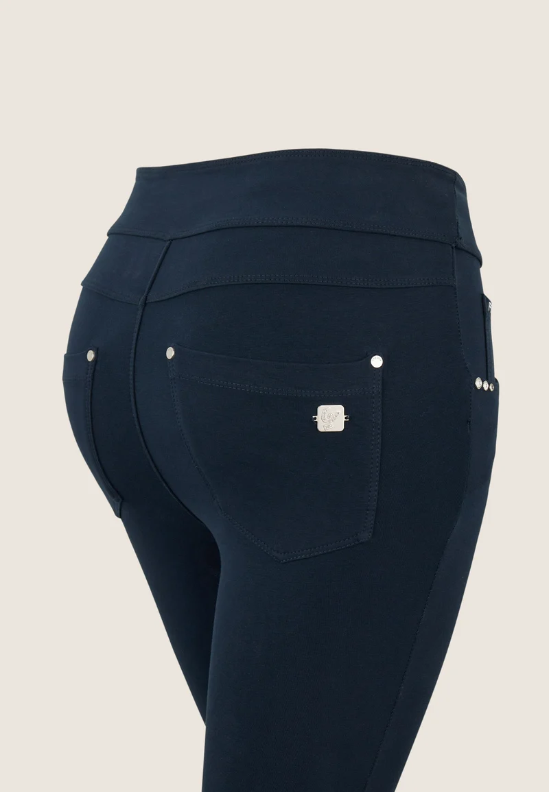 N.O.W. Yoga Mid Waist Skinny 7/8 Pants - Dark Sapphire