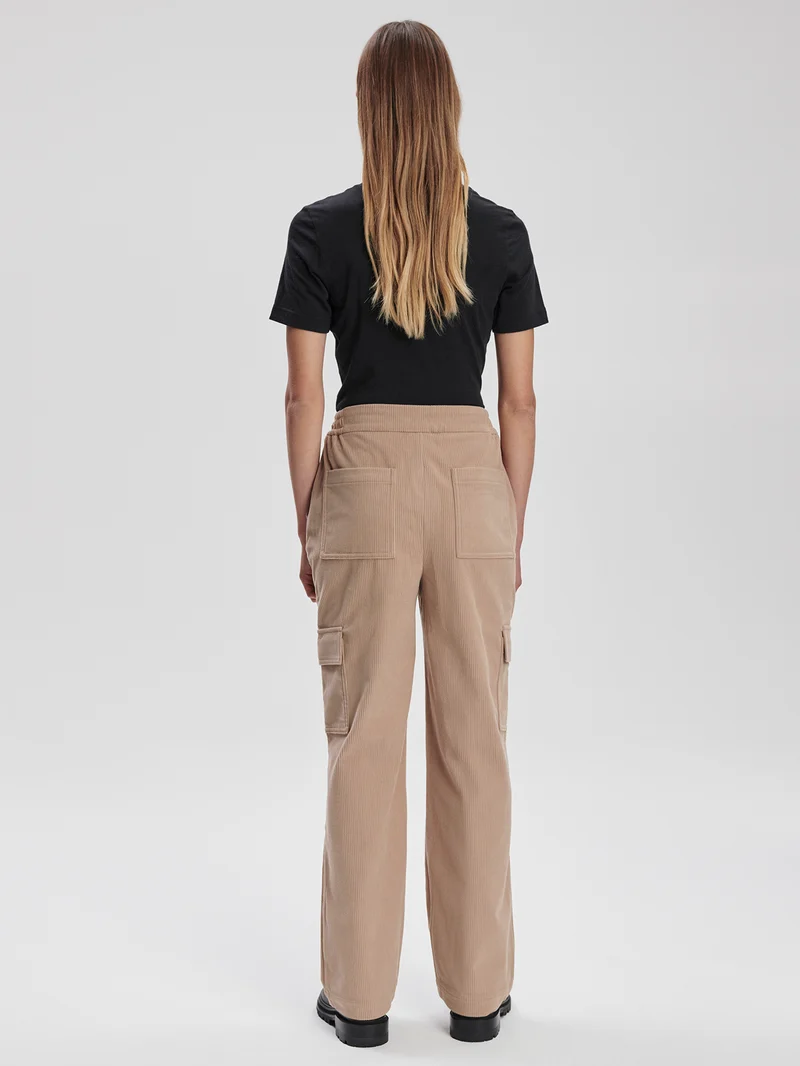 Plush Cord Straight Cargo Trouser Regular