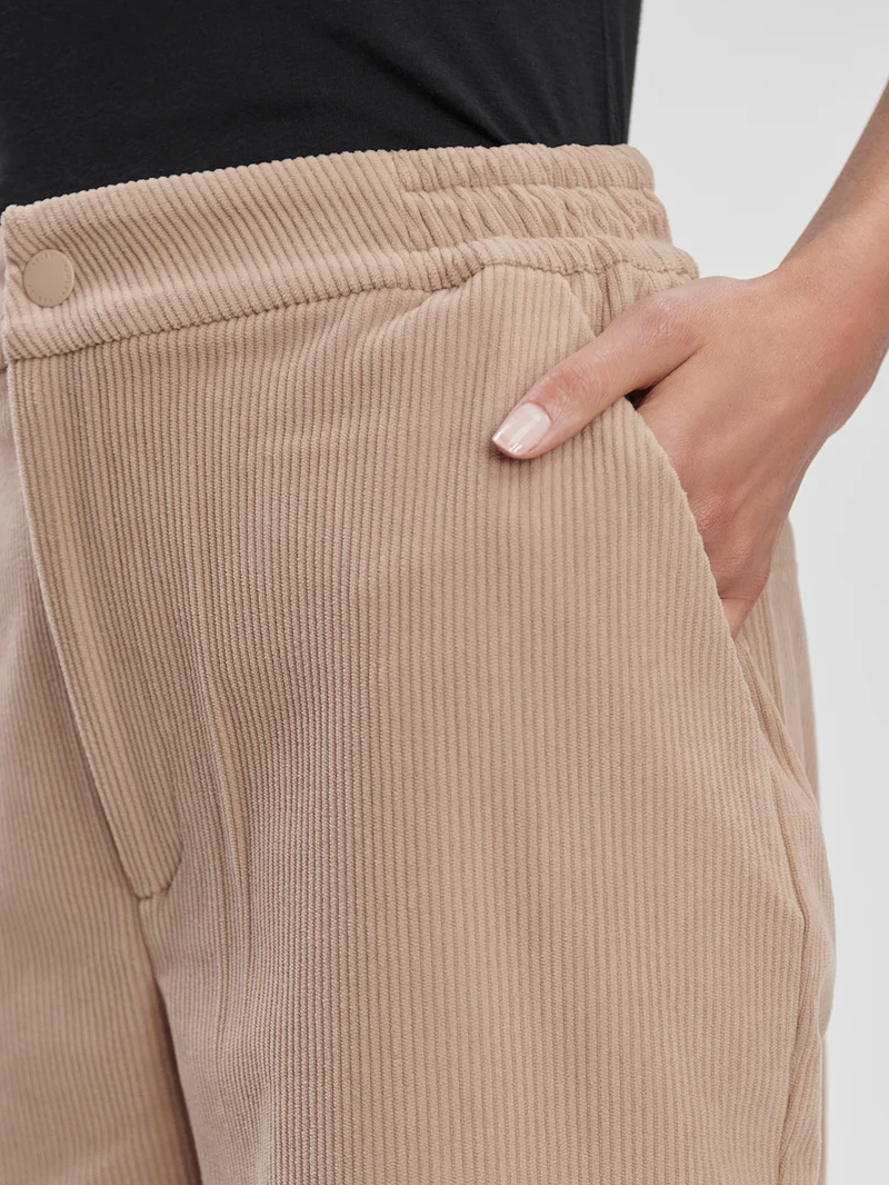 Plush Cord Straight Cargo Trouser Regular