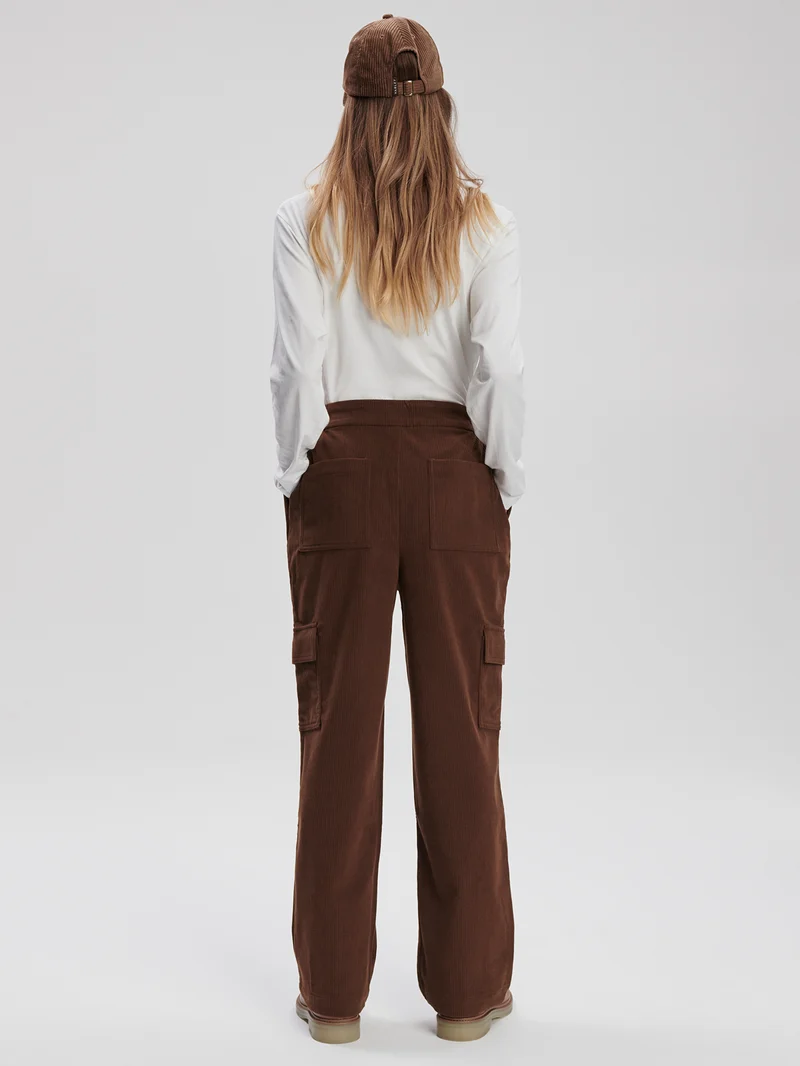 Plush Cord Straight Cargo Trouser Regular