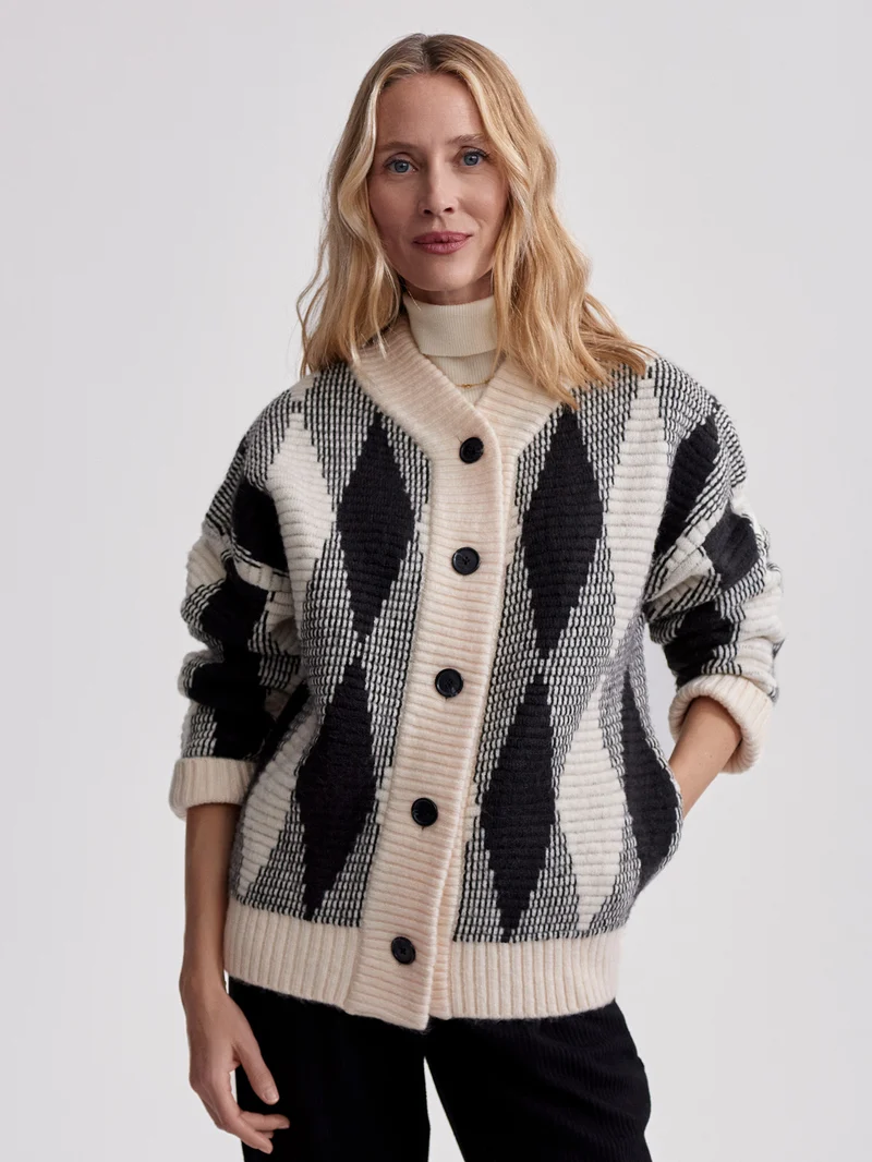 Nancy Jacquard Knit Jacket