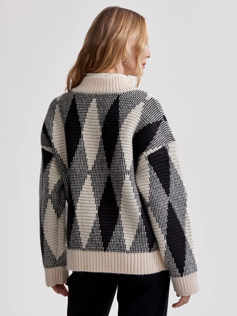 Nancy Jacquard Knit Jacket