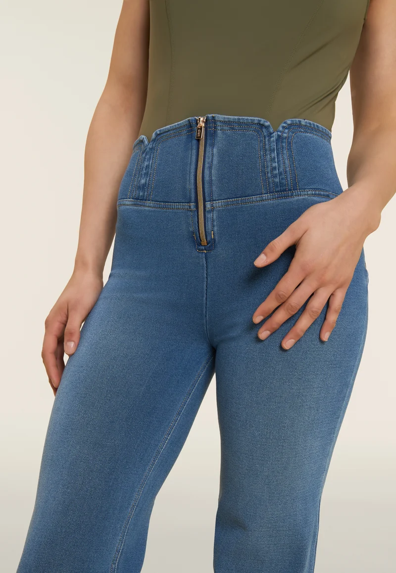 WR.UP Push-Up Denim Jeans - Beige Seam