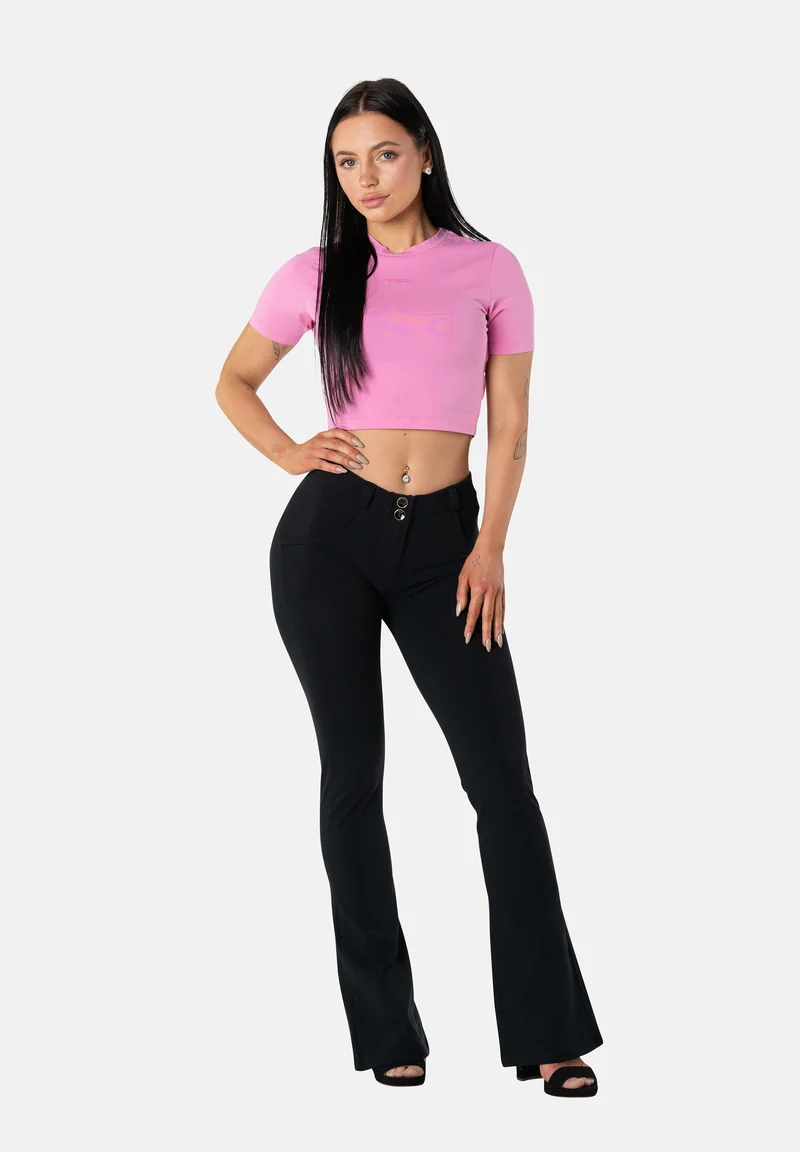 WR.UP Push-Up Regular Waist Mini Flare Pant - Black