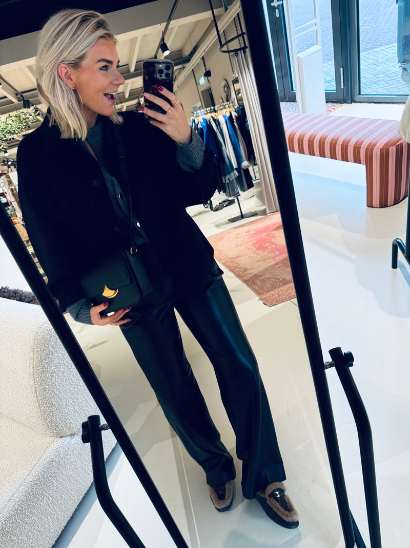 Jules faux leather pants