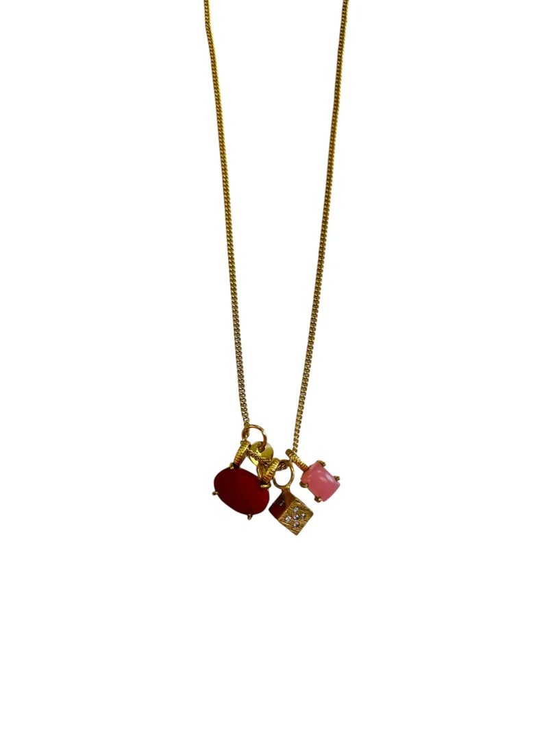 Bedelketting Dobbelsteen koraal