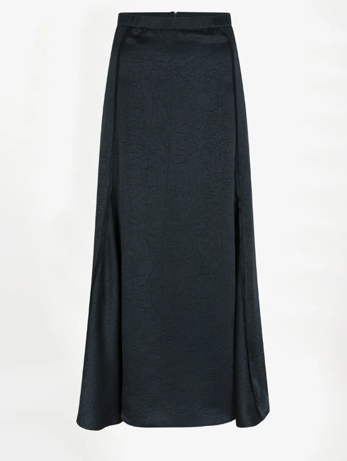 Mirage flowy satin skirt