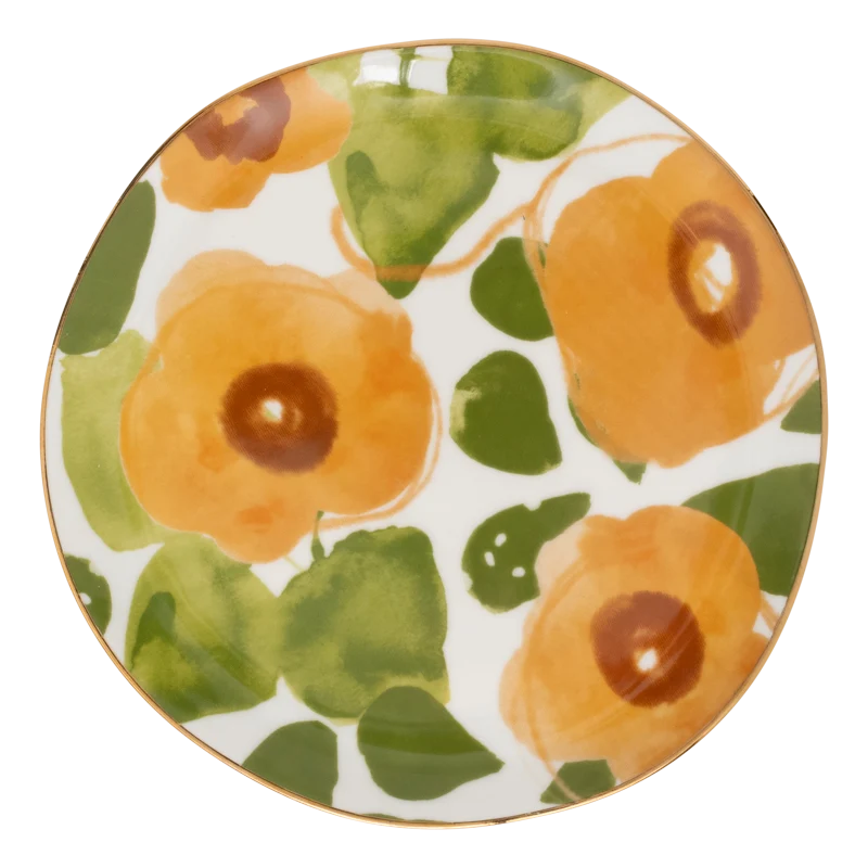 UNC Good Morning Plate Floral Art