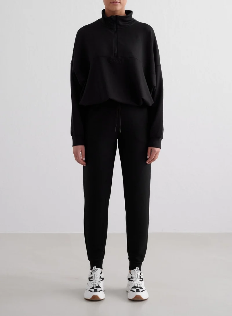 Black Comfy Modal Pants