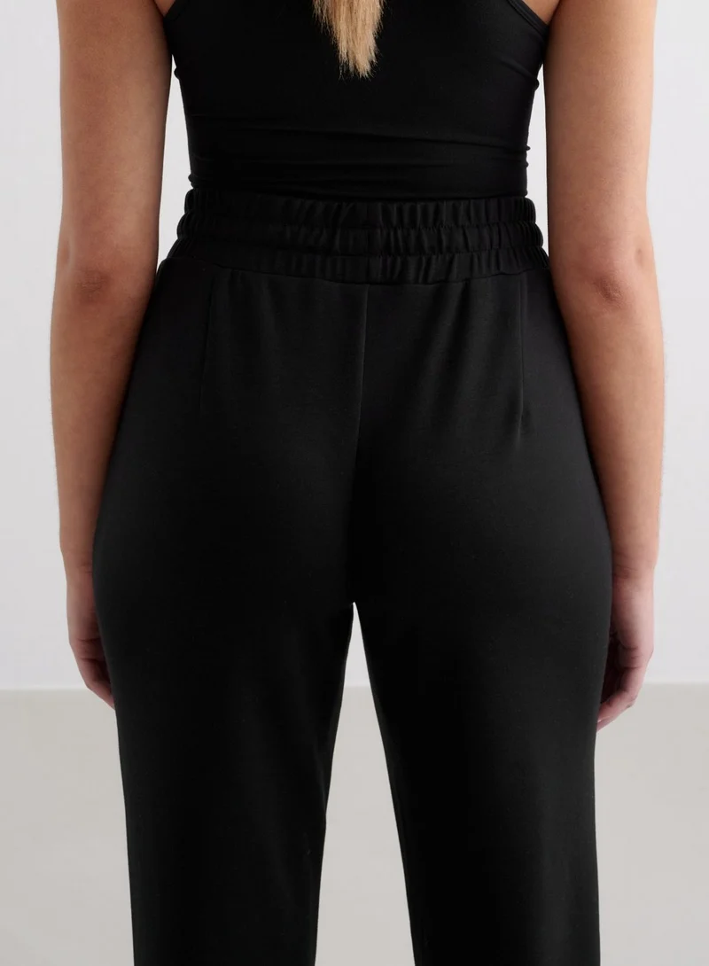 Black Comfy Modal Pants