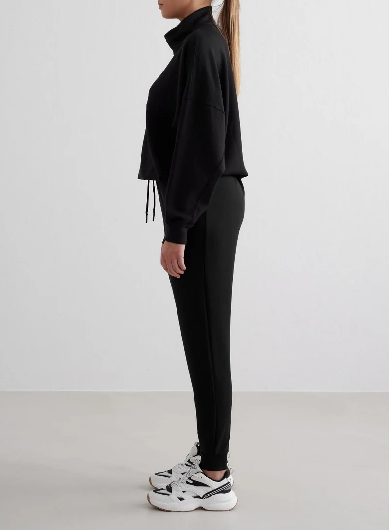 Black Comfy Modal Pants