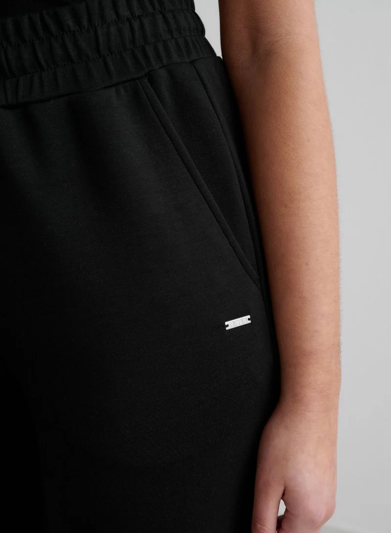 Black Comfy Modal Pants