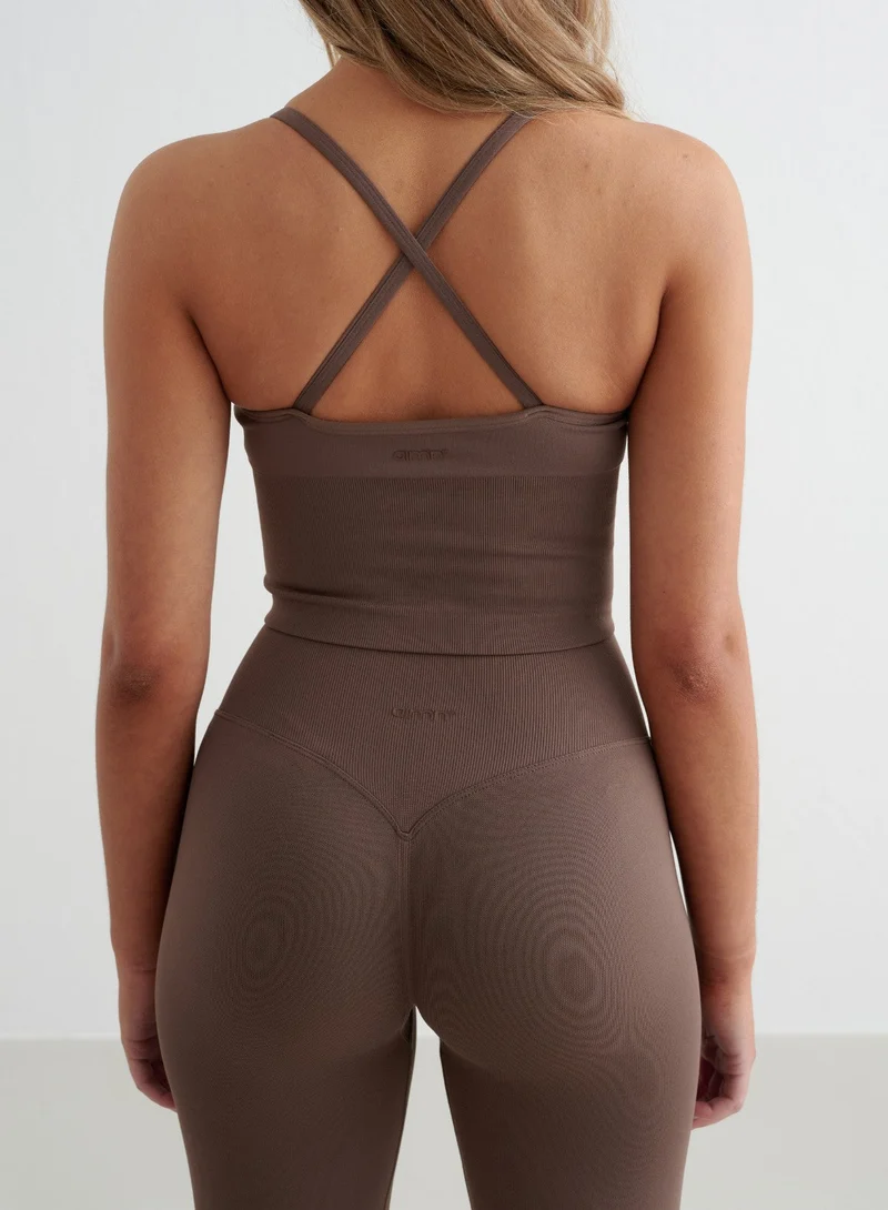 Macchiato Shape Seamless Cross Back Bralette