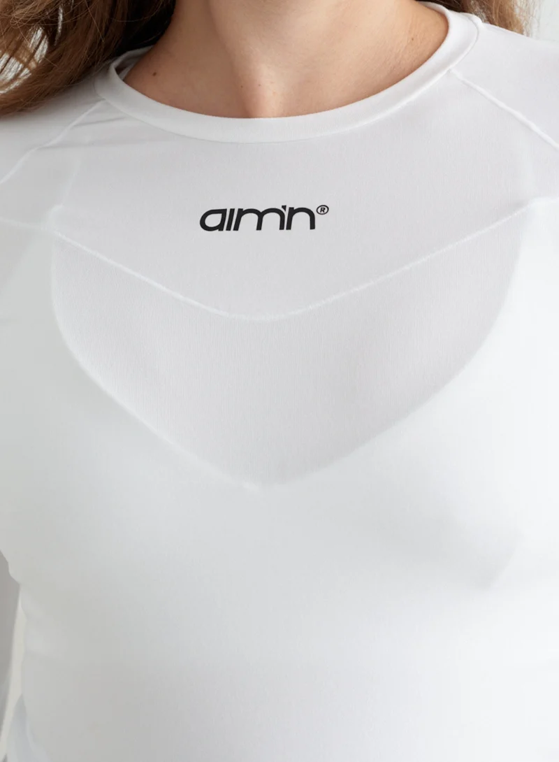 White Soft Basic Maternity Long Sleeve