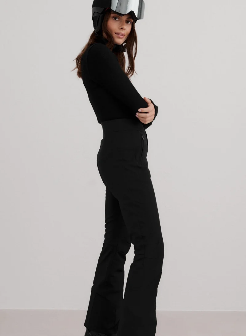 Black Stretch Thermo Pants