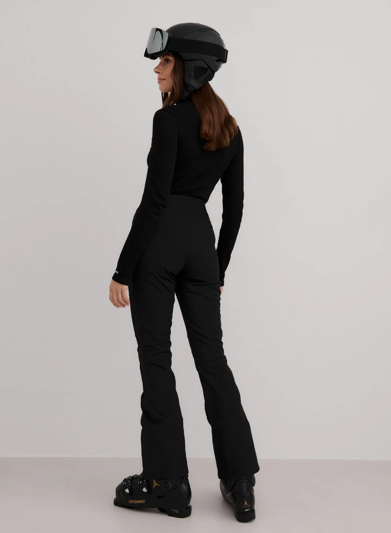 Black Stretch Thermo Pants