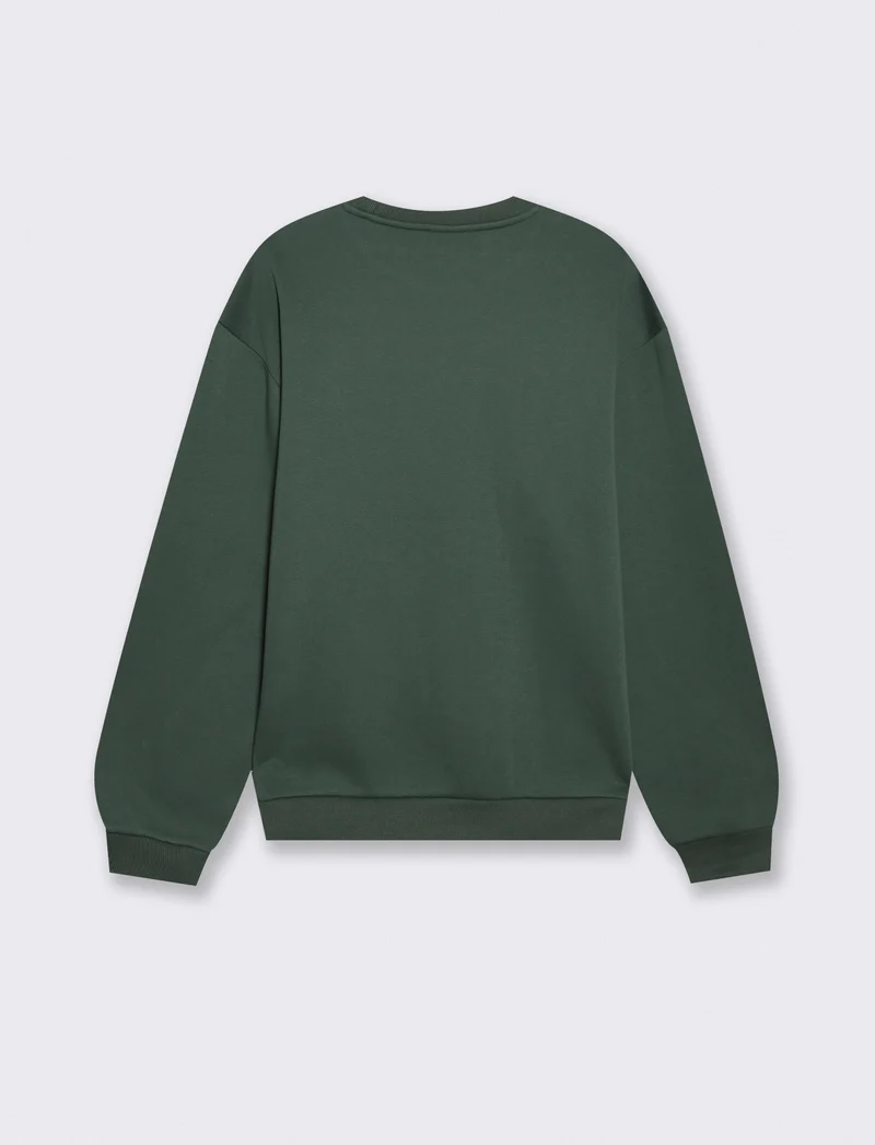 Felpa Harry Potter girocollo uomo boxy fit - Verde