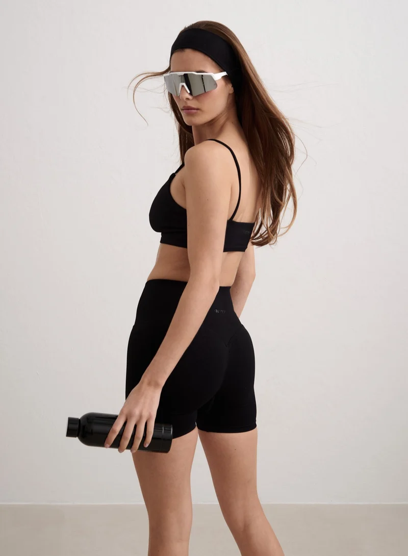 Black Shape Seamless Hotpants