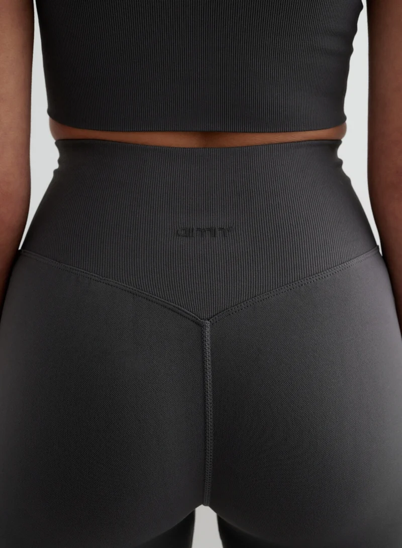 Shadow Grey Shape Seamless Flare Tights