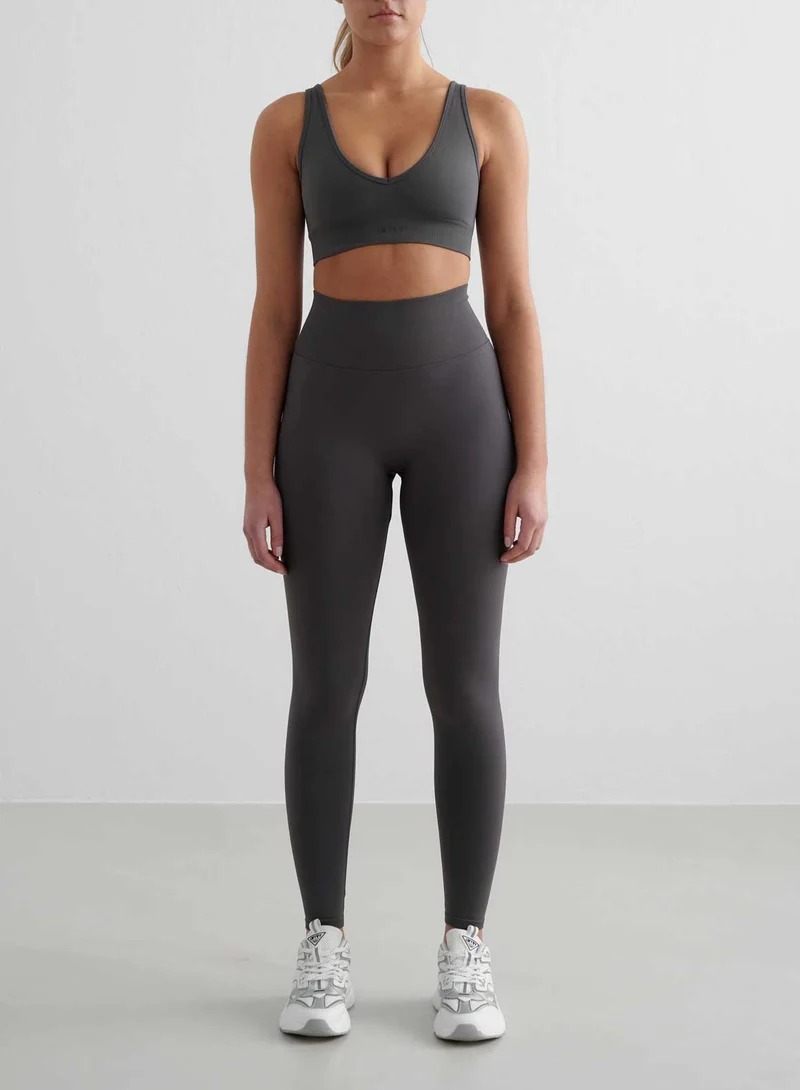 Shadow Grey Shape Seamless Deep Cut Bra