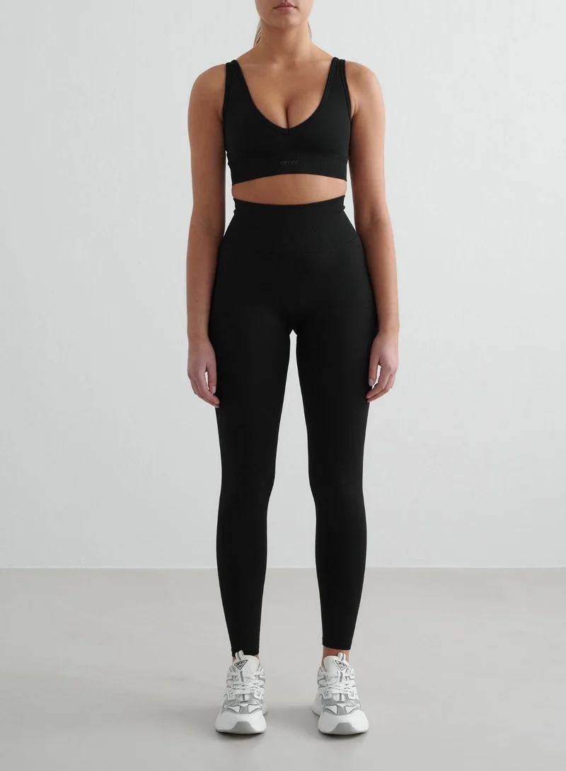 Black Shape Seamless Tights