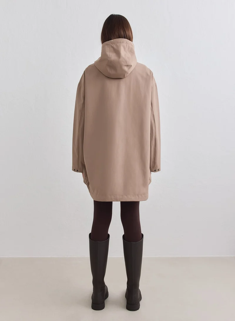 Espresso Waterproof Oversized Anorak