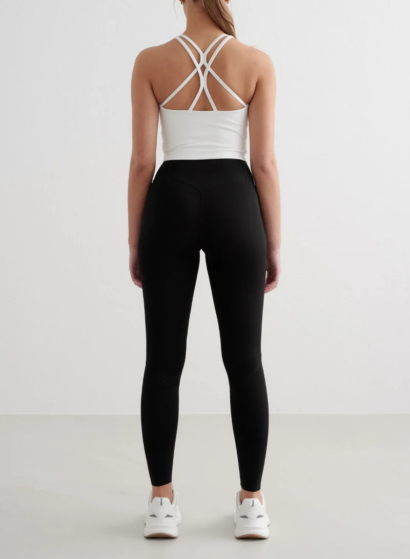 White Sculpting Strappy Bralette
