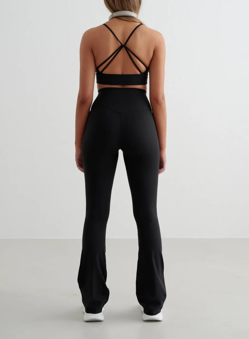Black Sense Strap Bra